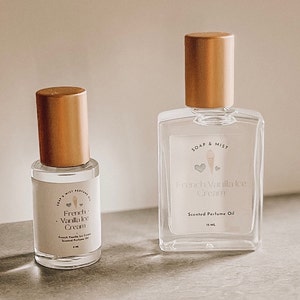 French Vanilla Ice Cream Perfume Oil/Botanical Fragrance Blend Perfume/Roll On
