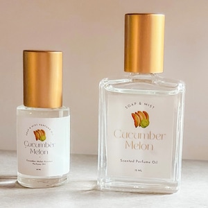 Cucumber Melon Perfume Oil/Paraben and Phthalate Free Perfume/Roll On