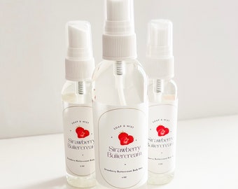 Strawberry Buttercream Body Mist, Body Spray, Fragrance Mist