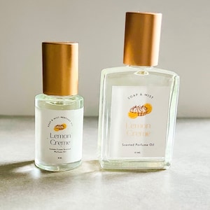 Aceite de perfume Lemon Creme/Mezcla de fragancias botánicas Perfume/Roll-On