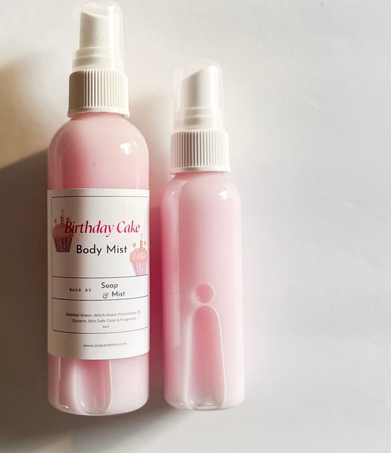 Birthday Cake Body Mist Body Spray Natural Perfume and Body Etsy