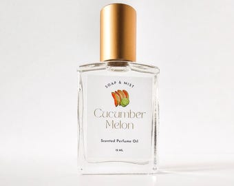 Cucumber Melon Perfume Oil/Paraben and Phthalate Free Perfume/Roll On