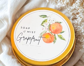 Crema corporal botánica de pomelo: crema hidratante no grasa