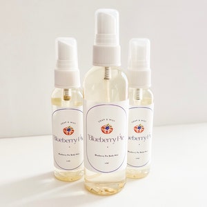 Blueberry Pie Body Mist 2oz, Body Spray, Fragrance Mist