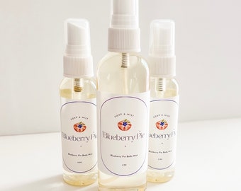 Blueberry Pie Body Mist, Body Spray, Fragrance Mist