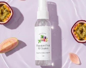 Passion Fruit Guava Body Mist/2oz Travel Size/Alcohol Free