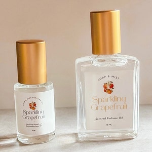 Sparkling Grapefruit Perfume Oil/Botanical Fragrance Blend Perfume/Roll On