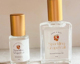 Sparkling Grapefruit Perfume Oil/Natural Perfume/Roll On