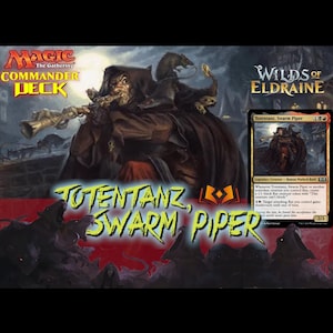 Totentanz, Swarm Piper MTG EDH Custom Commander Deck, Rat Tribal 0407