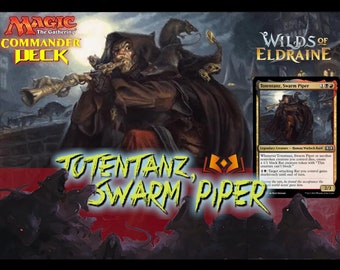 Totentanz, Swarm Piper MTG EDH Custom Commander Deck, Rat Tribal 0407