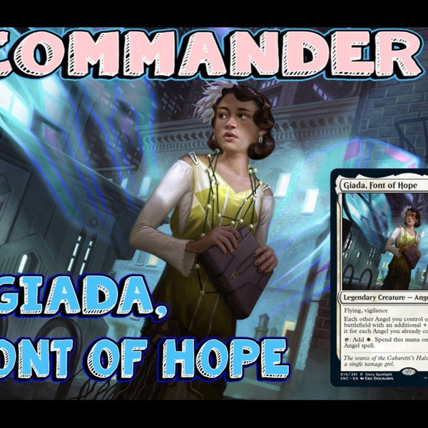 Giada, Font of Hope EDH Magic The Gathering Commander Deck! | Indestructible ANGLES!