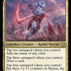 Baylen, the Haymaker MTG EDH Custom Commander Deck, Rabit Tribal immagine 2