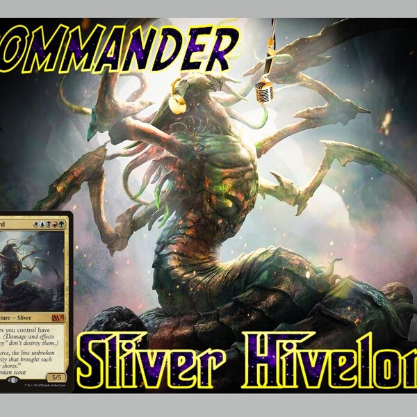 Custom Sliver Hivelord Commander Deck with Primal Surge Win Condition!