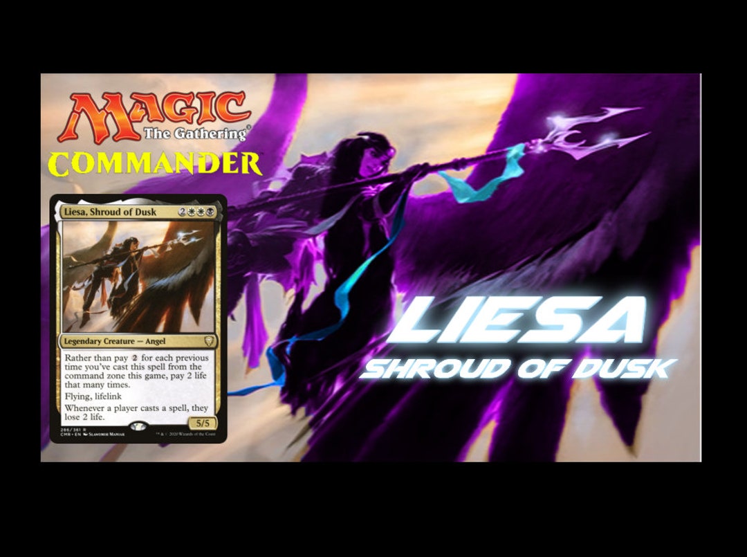 EDH Liesa Shroud of Dusk Custom Commander Deck Magic the Etsy