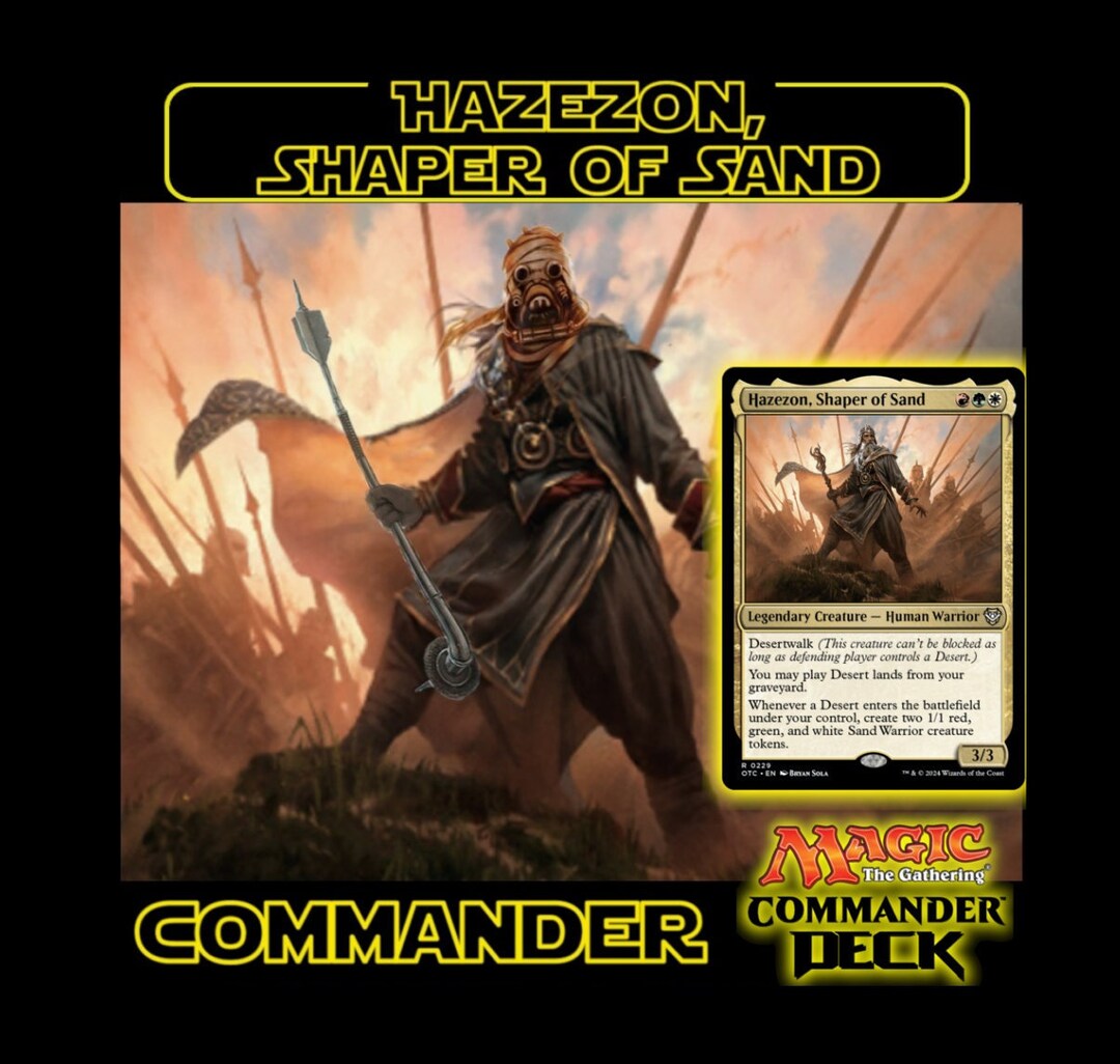 Hazezon, Shaper of Sand MTG EDH Commander Deck Desert Storm