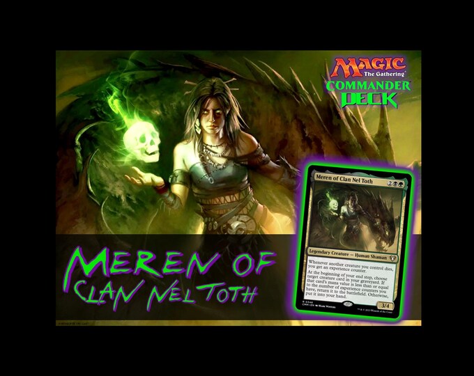 mtg meren commander deck Playmat
