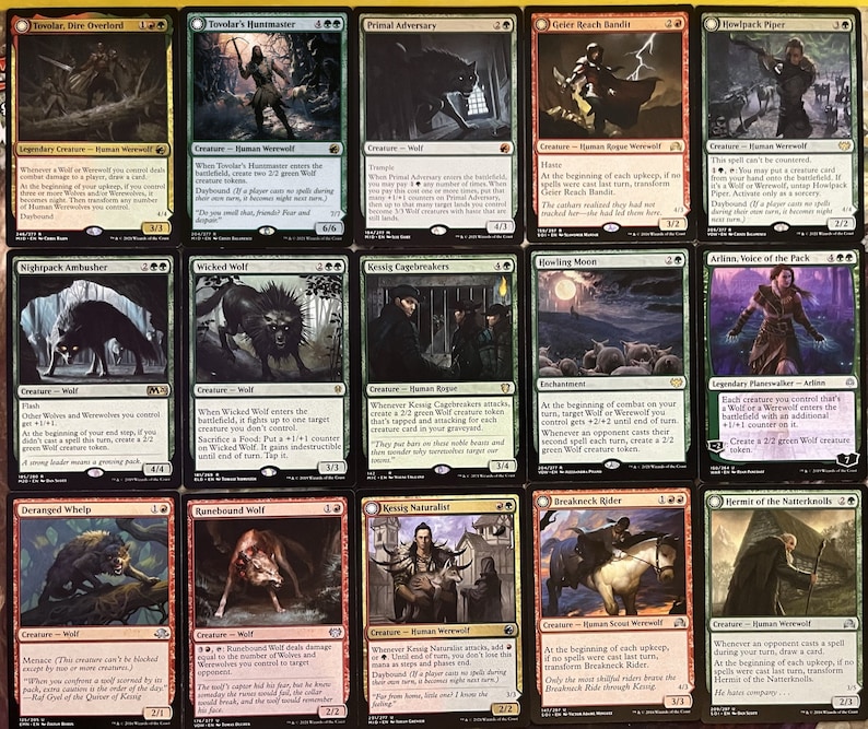 Tovolar Dire Overlord Werewolf Commander Deck EDH MTG Etsy.de
