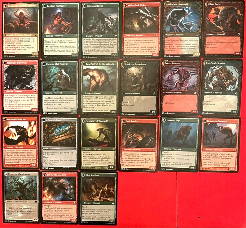 Tovolar Dire Overlord Werewolf Commander Deck EDH MTG Etsy Hong