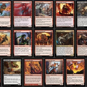 Gev, Scaled Scorch MTG EDH Commander Deck, Rakdos Lizard Outlaws! zdjęcie 8
