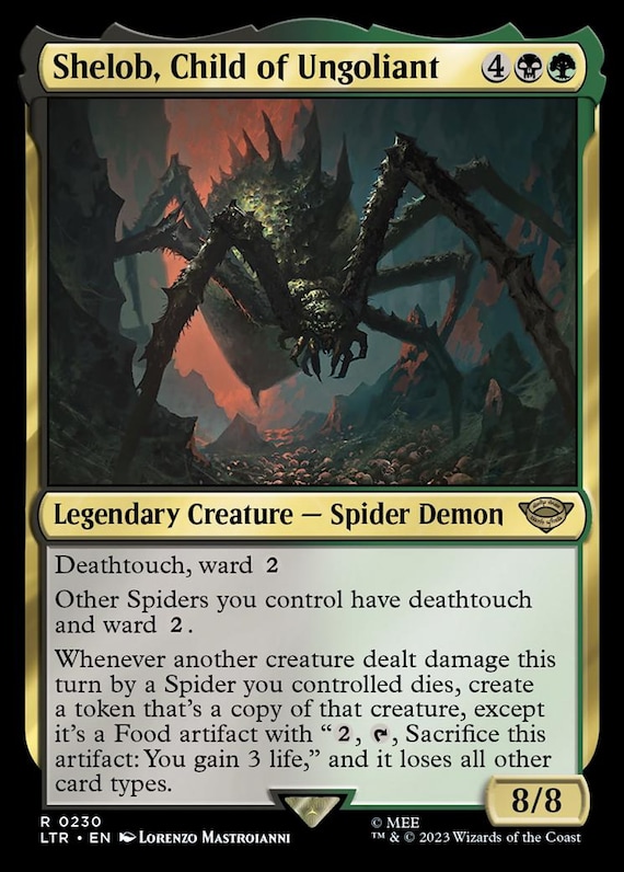 mtg shelob commander deck Shelob, Child of Ungoliant EDH MTG Commander Deck, Tribal Spiders!