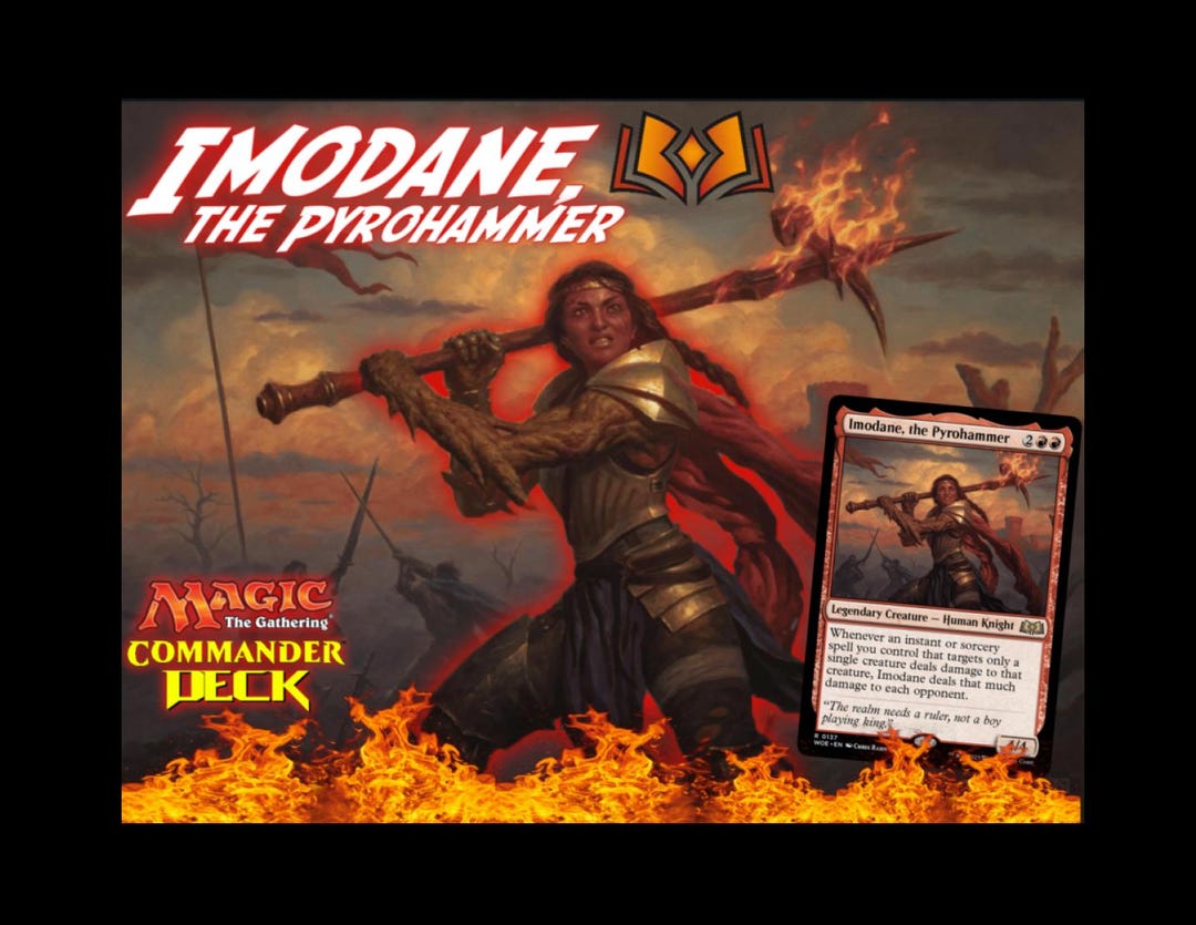 Imodane, the Pyrohammer MTG EDH Commander Deck! Mono Red BURN! - Etsy