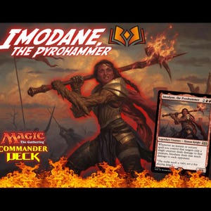 Imodane, the Pyrohammer MTG EDH Commander Deck! Mono Red BURN!