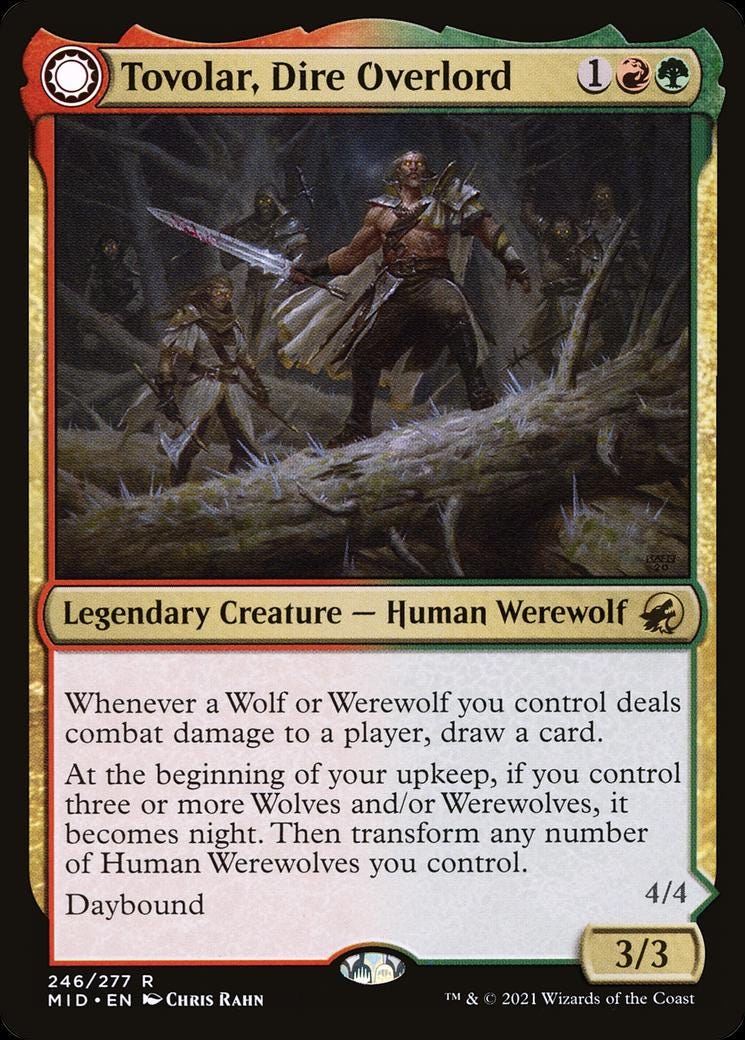 mtg tovolar commander deck Tovolar, Dire Overlord MTG EDH Commander Deck | Werewolf Tribal