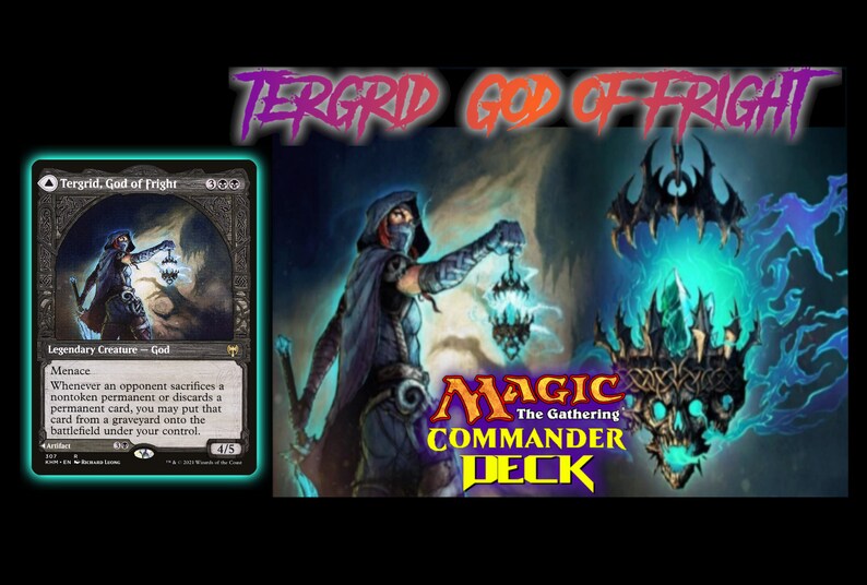 Tergrid, God of Fright MTG EDH Commander Deck - Mono Black Hate! - Etsy