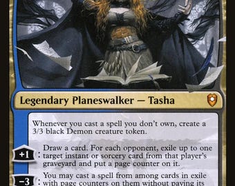 Mtg Decks Standard Magic: The Gathering Commander Deck - Tasha, The Witch  Queen (100 Cards, Dimir, Used) Fae Dominion Mtg Commander Deck