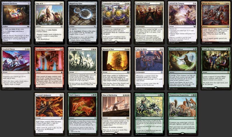 Baylen, the Haymaker MTG EDH Custom Commander Deck, Rabit Tribal immagine 6