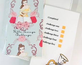 Belle A6 Savings Challenge Bundle | Beauty and the Beast | A6 Budgeting | Savings Challenges