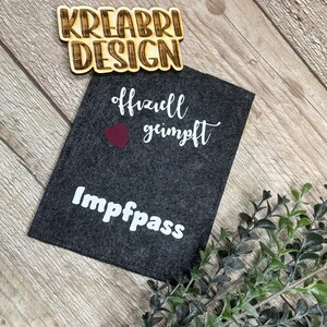 LAGERABVERKAUF Hülle für Impfausweis | Design Arm