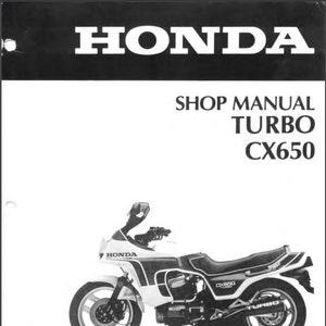 1983 Honda CX650 TURBO factory OEM repair shop service manual