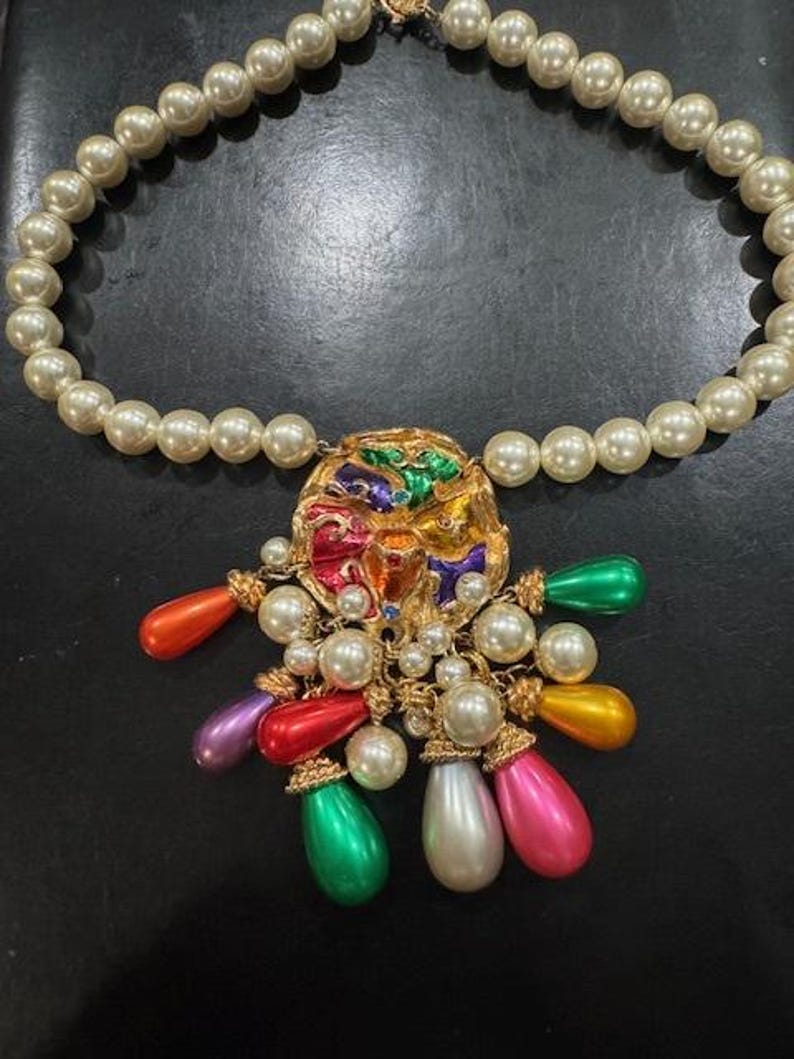 Broche Vintage Jacky De G Paris - Bijou De Couture Français élégant Pour Femme - Occasion