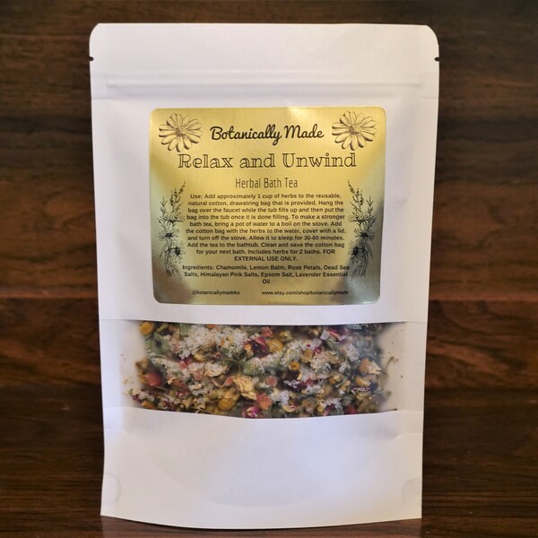 Herbal Bath Tea Etsy