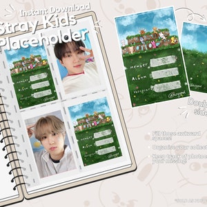 Marcador de posición de tarjeta fotográfica de Stray Kids - Descarga digital