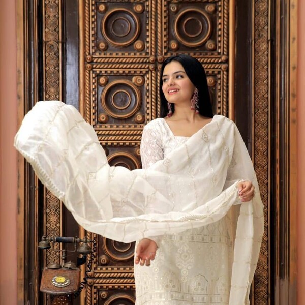 Readymade georgette Sharara Suit for women, Asian wedding wear, Punjabi Salwar Suit, Indian wedding dress,Sharara Set,Plazzo Suit women