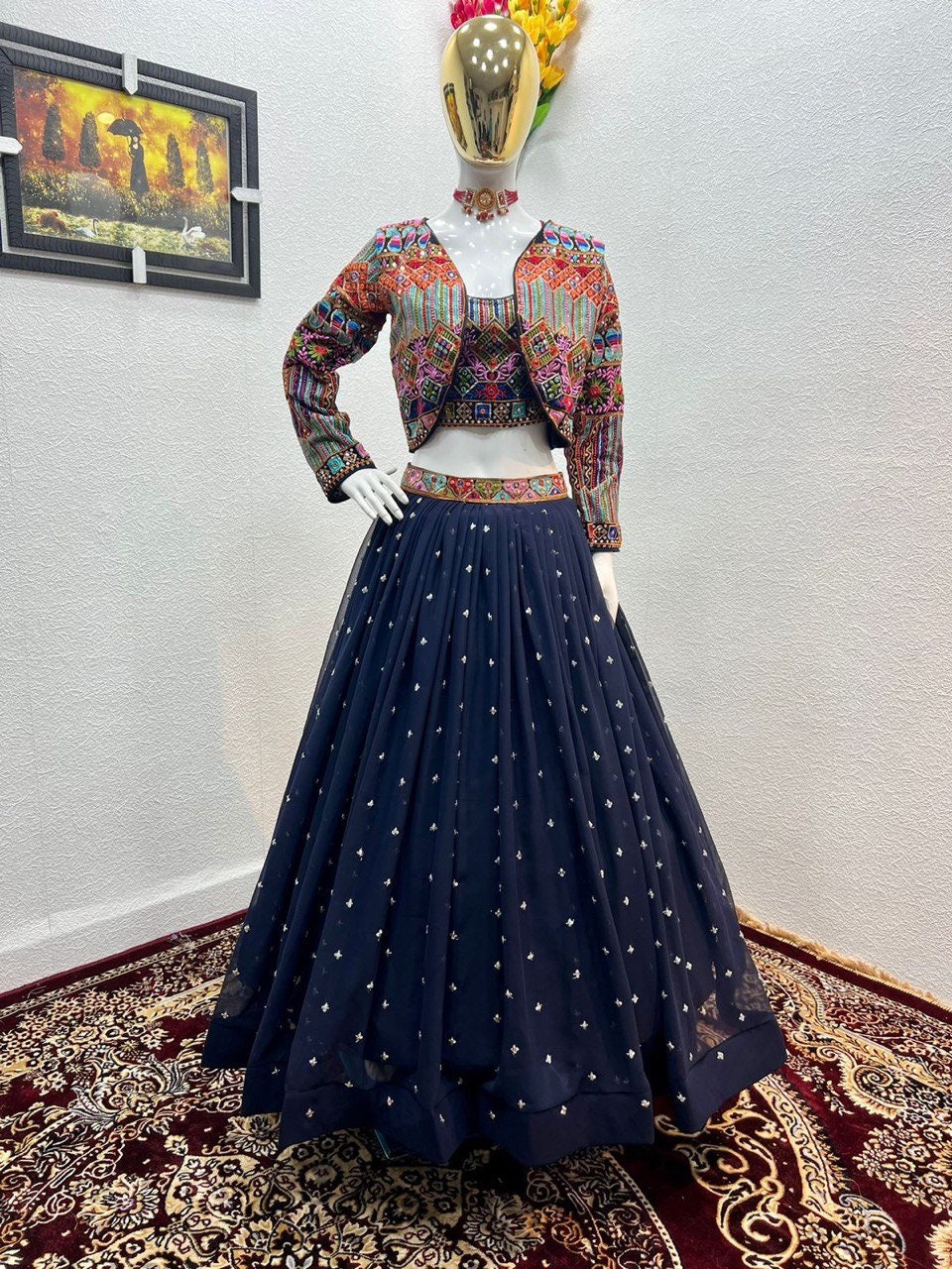 Lehenga clearance jacket blouse