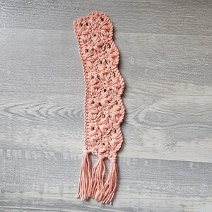 Handmade Coral Crochet Bookmark | Vibrant Book Accessory | Boho Gift for Readers | Lightweight Crochet Bookmarks | Unique Book Lover Gift