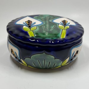 Talavera Ceramic Jewerly Box/ Talavera Pottery Box