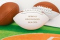 Personalized Leather Football – Custom Text for Groomsman, Coach, Team, Gift - Customizable for Birthdays, Weddings, Teams, Name, Class Year
