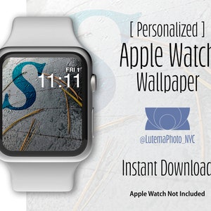 Apple watch face art, Apple watch, Apple watch artwork, smartwatch wallpaper, Watch Wallpaper, Personalized Letter S