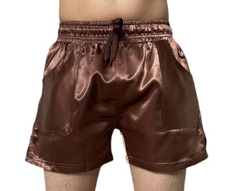 Sport Sprinter Shorts Retro Shorts Shiny Satin