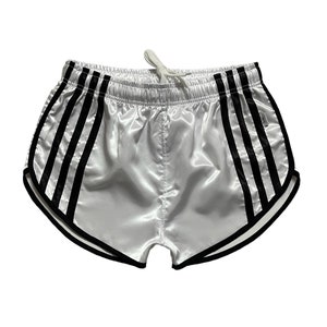 Satin Sport Sprint Shorts mit Gummizug Retro Shorts Bild 1