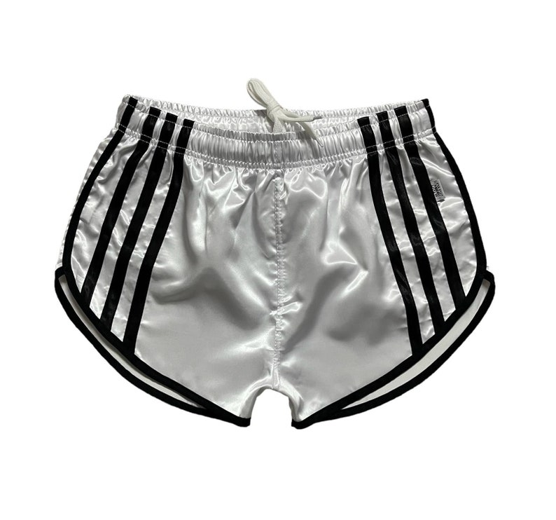 Satin Sport Sprint Shorts mit Gummizug Retro Shorts Bild 1