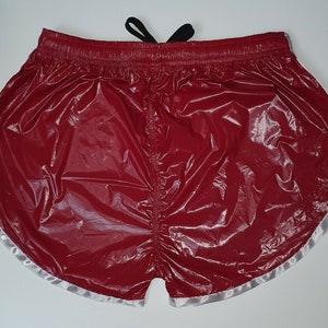 PU Nylon Sport Sprint Shorts mit Gummizug Retro Shorts zdjęcie 3