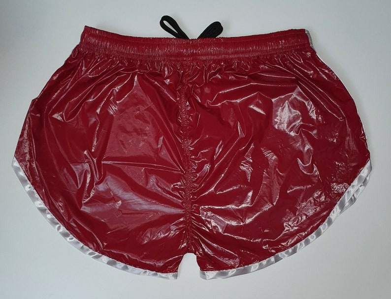 PU Nylon Sport Sprint Shorts mit Gummizug Retro Shorts zdjęcie 3