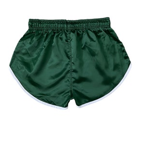 Satin Sport Sprint Shorts mit Gummizug Retro Shorts zdjęcie 3