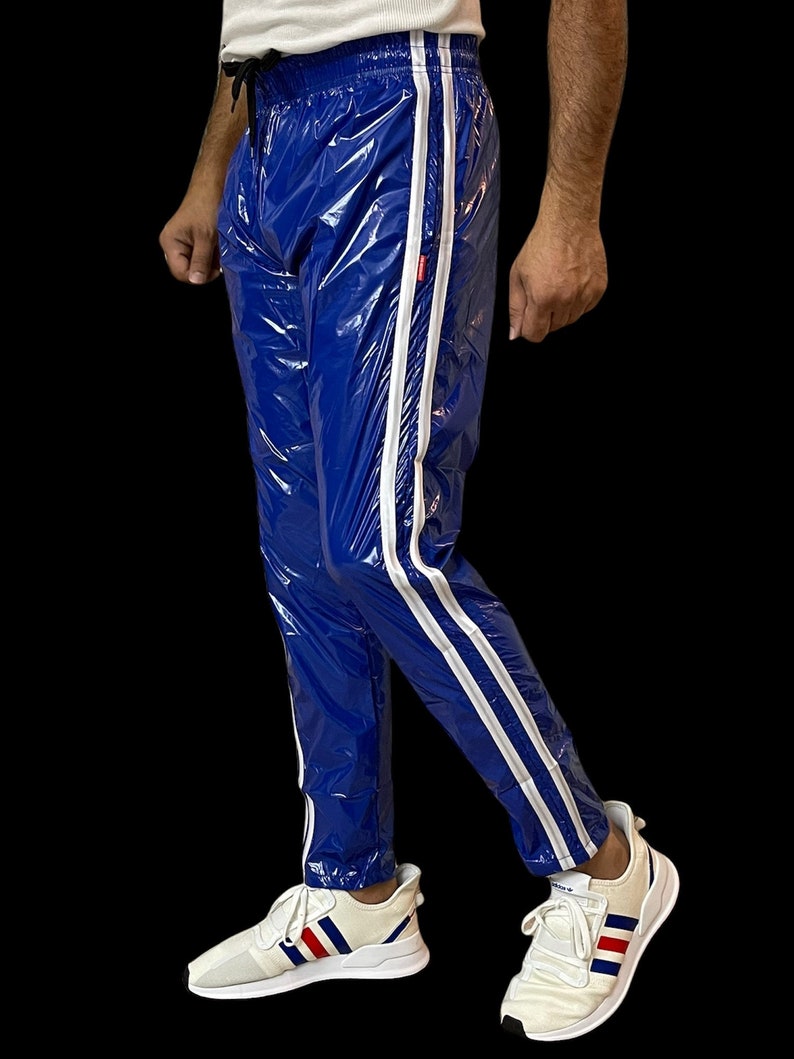 PU nylon sports jogging pants made of PU gloss nylon image 6
