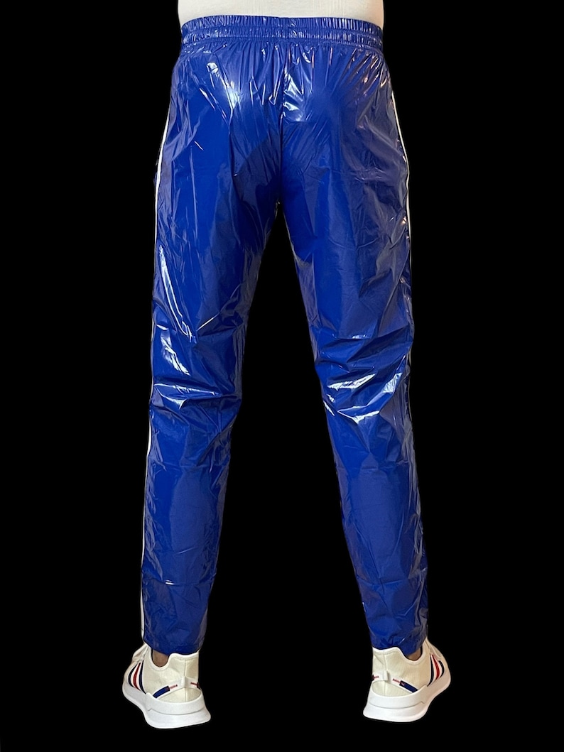 PU nylon sports jogging pants made of PU gloss nylon image 5